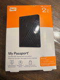 Western Digital My Passport Black  2 TB Modèle : WDBYVG0020BBK-WESN